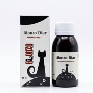 Alonzo diar 50ml for pets - anti-diarrhea syrup for cats and dogs