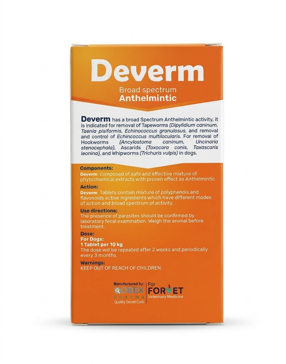 Deverm for dogs anthelmintic tablet 1 Deverm for dogs anthelmintic tablet